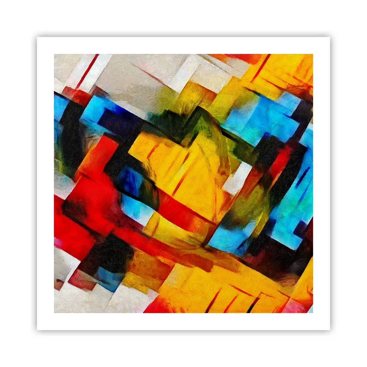 Poster - Intreccio multicolore - 60x60 cm
