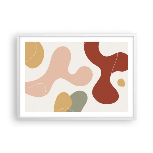Poster in cornice bianca - Ghirigori - 70x50 cm