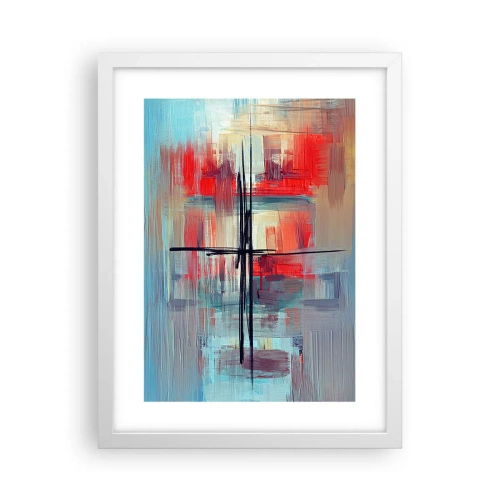 Poster in cornice bianca - Paesaggio in una dimensione sconosciuta - 30x40 cm