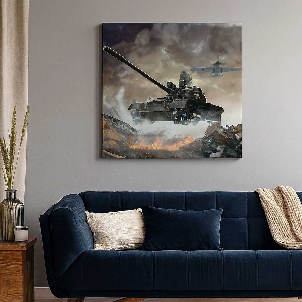 Quadro su tela - Stampe su Tela - La battaglia bella e terribile - 30x30 cm