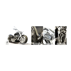 Campione di Fotomurale Adesivo Deluxe Sticker - Potenza e carattere - Settore automobilistico, Moto, Viaggio - 100x30 cm