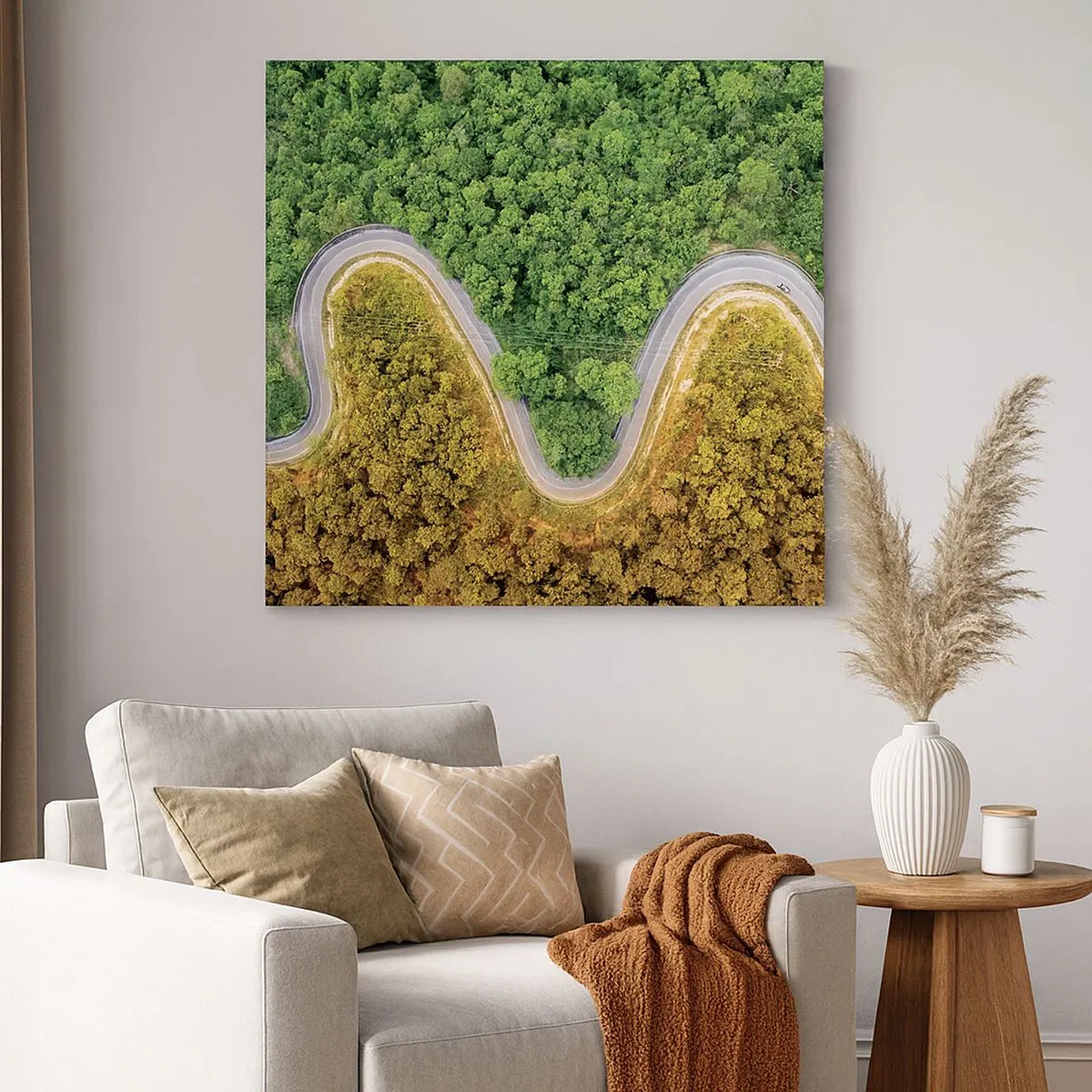 Quadro su tela - Stampe su Tela - Confine e separazione - 30x30 cm