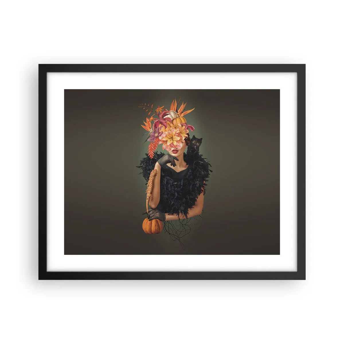 Poster in cornice nera - L'incantesimo della strega - 50x40 cm