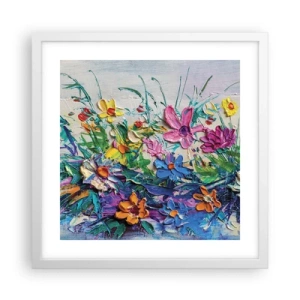 Poster in cornice bianca - Natura per niente morta - 40x40 cm