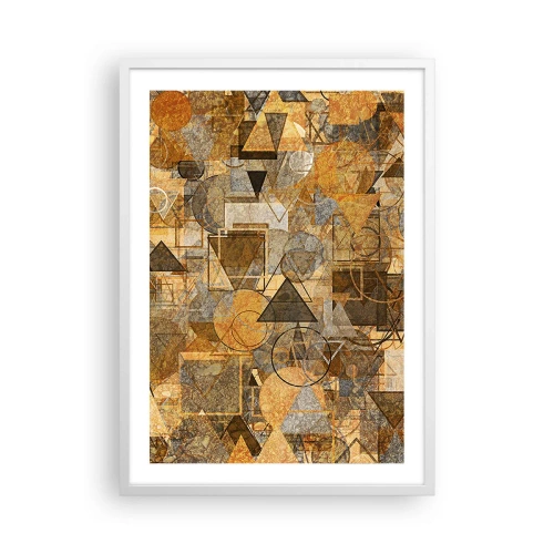 Poster in cornice bianca - Il mondo compreso nella forma - 50x70 cm
