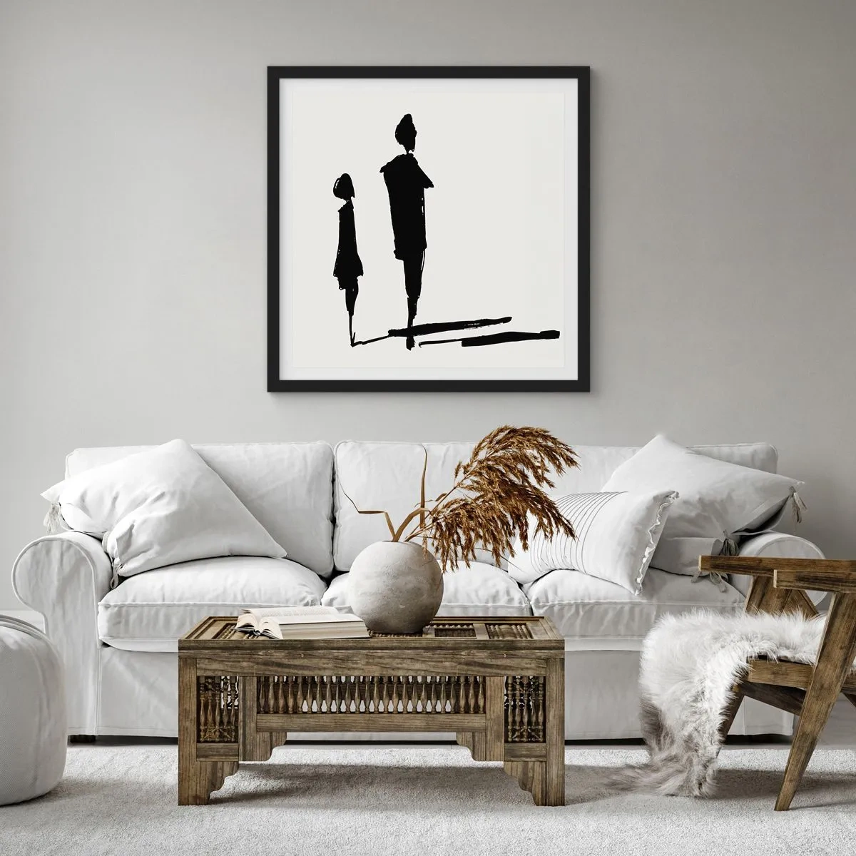 Poster in cornice nera - Sicuramente insieme? - 40x40 cm