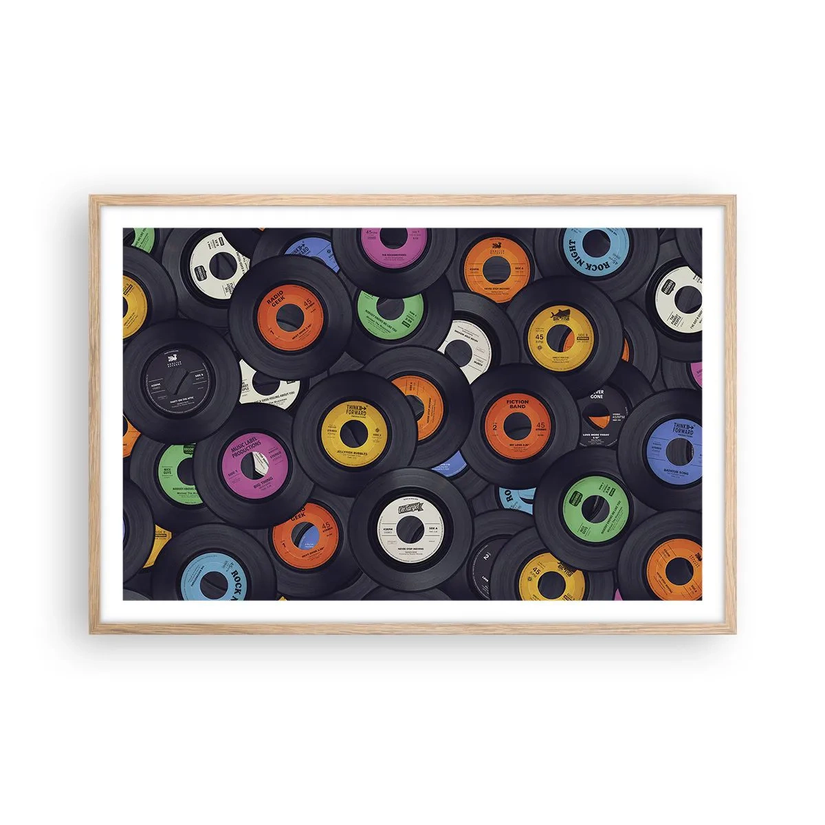 Poster in cornice rovere chiaro - I colori della classicità - 91x61 cm