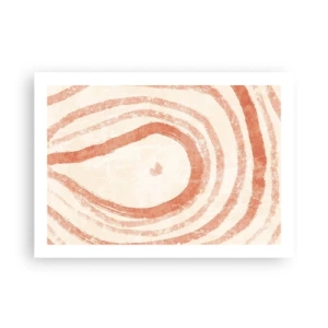 Poster - Cerchi di corallo - 70x50 cm