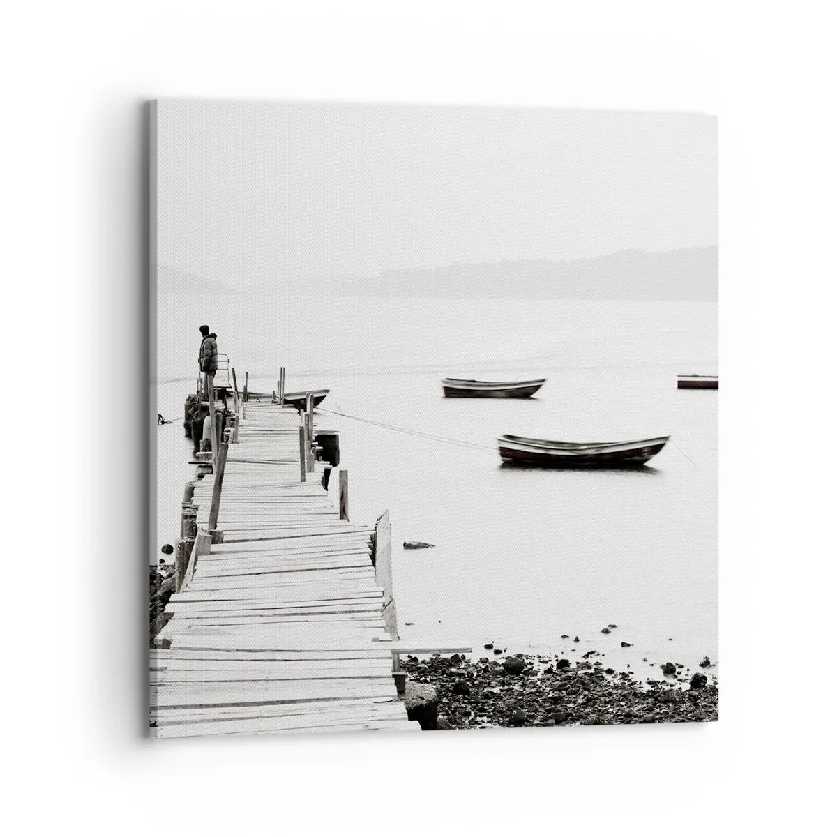 Quadro su tela - Stampe su Tela - Sull'acqua silenziosa e pura - 70x70 cm