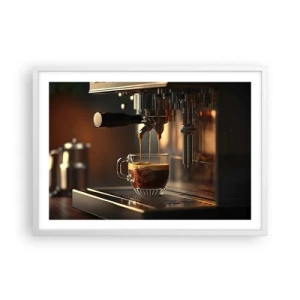 Poster in cornice bianca - Miscela sensuale - 70x50 cm