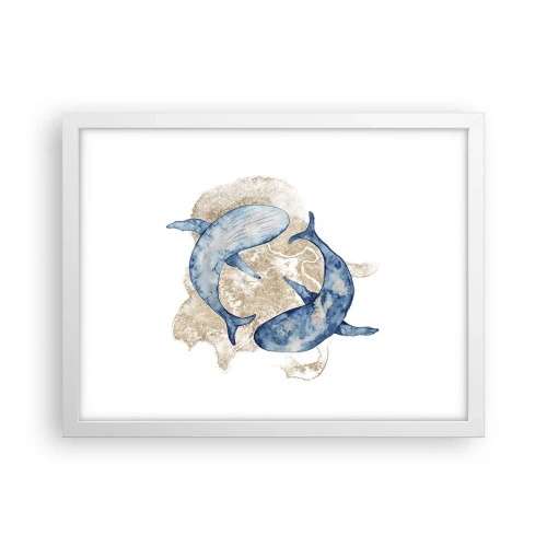 Poster in cornice bianca - Amicizia o amore? - 40x30 cm