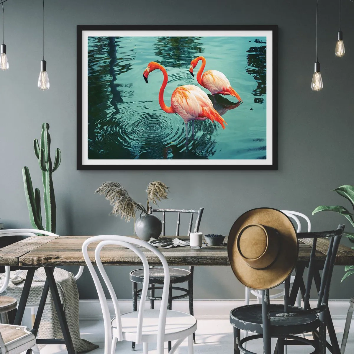 Poster in cornice nera - Adesso siamo di moda - 50x40 cm