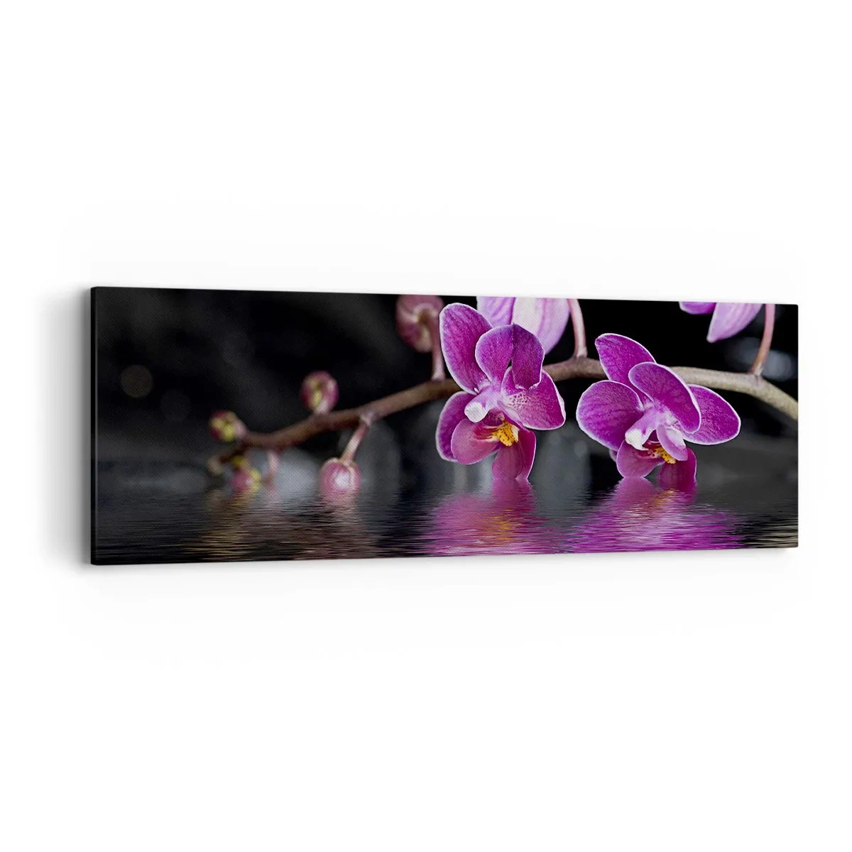 Quadro su tela - Stampe su Tela - La bellezza riflessa dai gigli - 90x30 cm