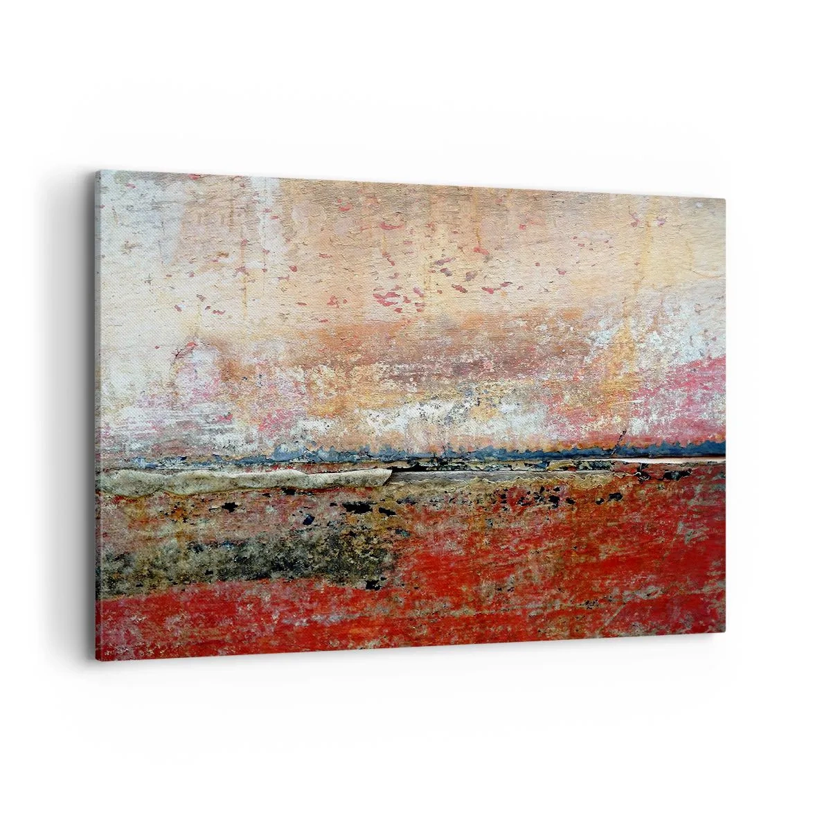 Quadro su tela - Stampe su Tela - Una composizione astratta ispirata al mare e alla natura. - 120x80cm - Forse è il mare - Decorazione murale moderna per soggiorno e camera da letto ARTTOR