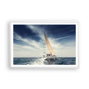 Poster in cornice bianca - Non ci raggiungeranno! - 91x61 cm