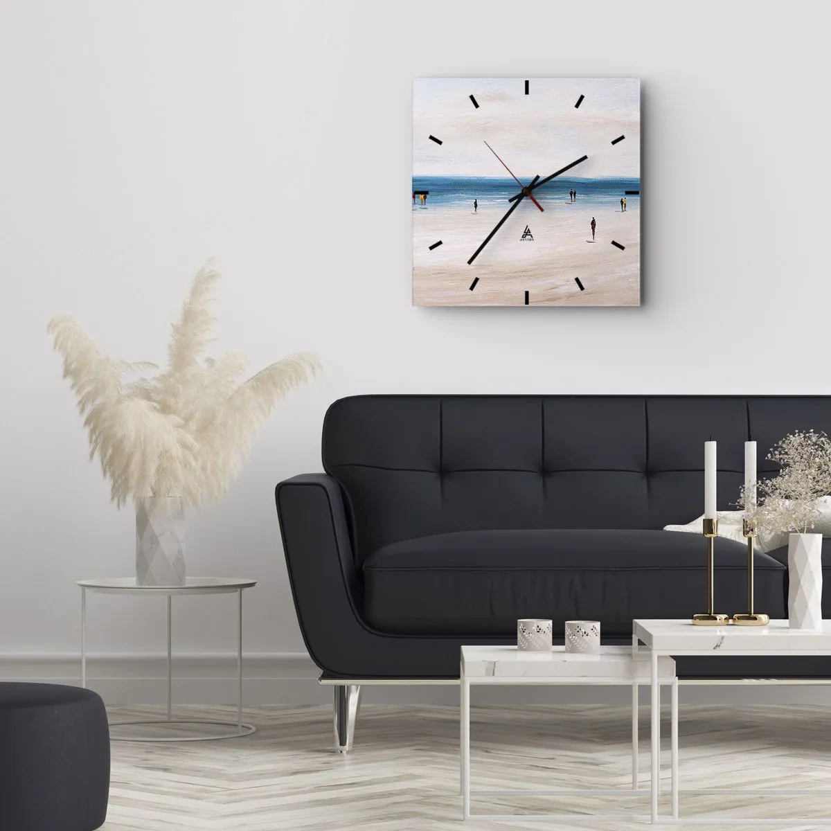 Orologio da parete - Orologio in Vetro - Un bisogno naturale - 40x40 cm