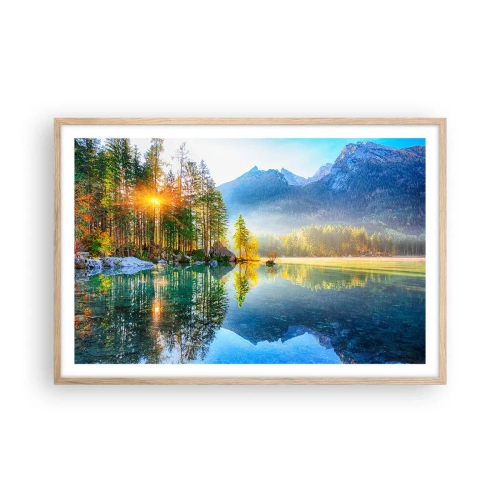 Poster in cornice rovere chiaro - Maestà e dolcezza - 91x61 cm