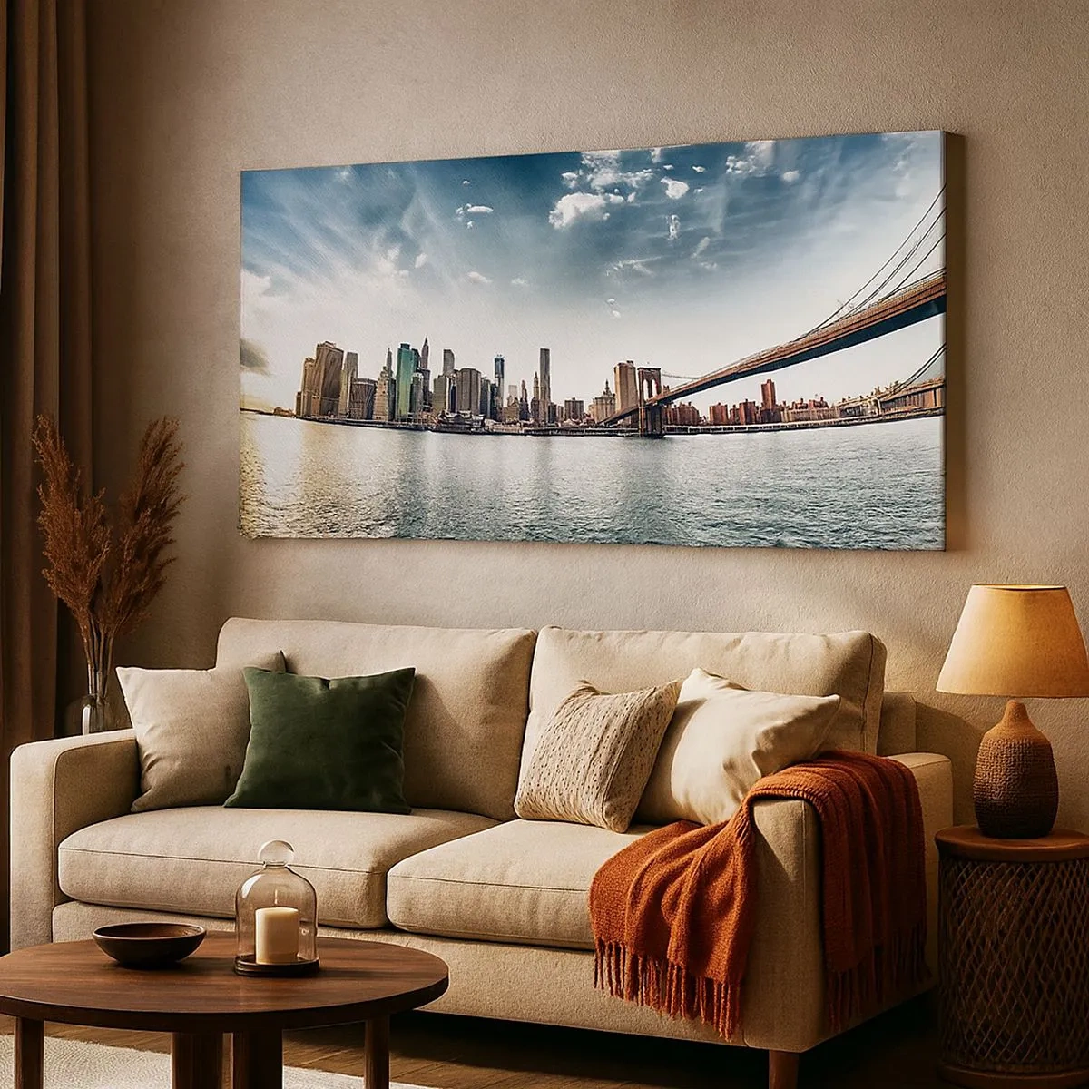 Quadro su tela - Stampe su Tela - L'isola di vetro - 100x40 cm