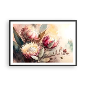 Poster in cornice nera - Di profilo e di fronte - 91x61 cm