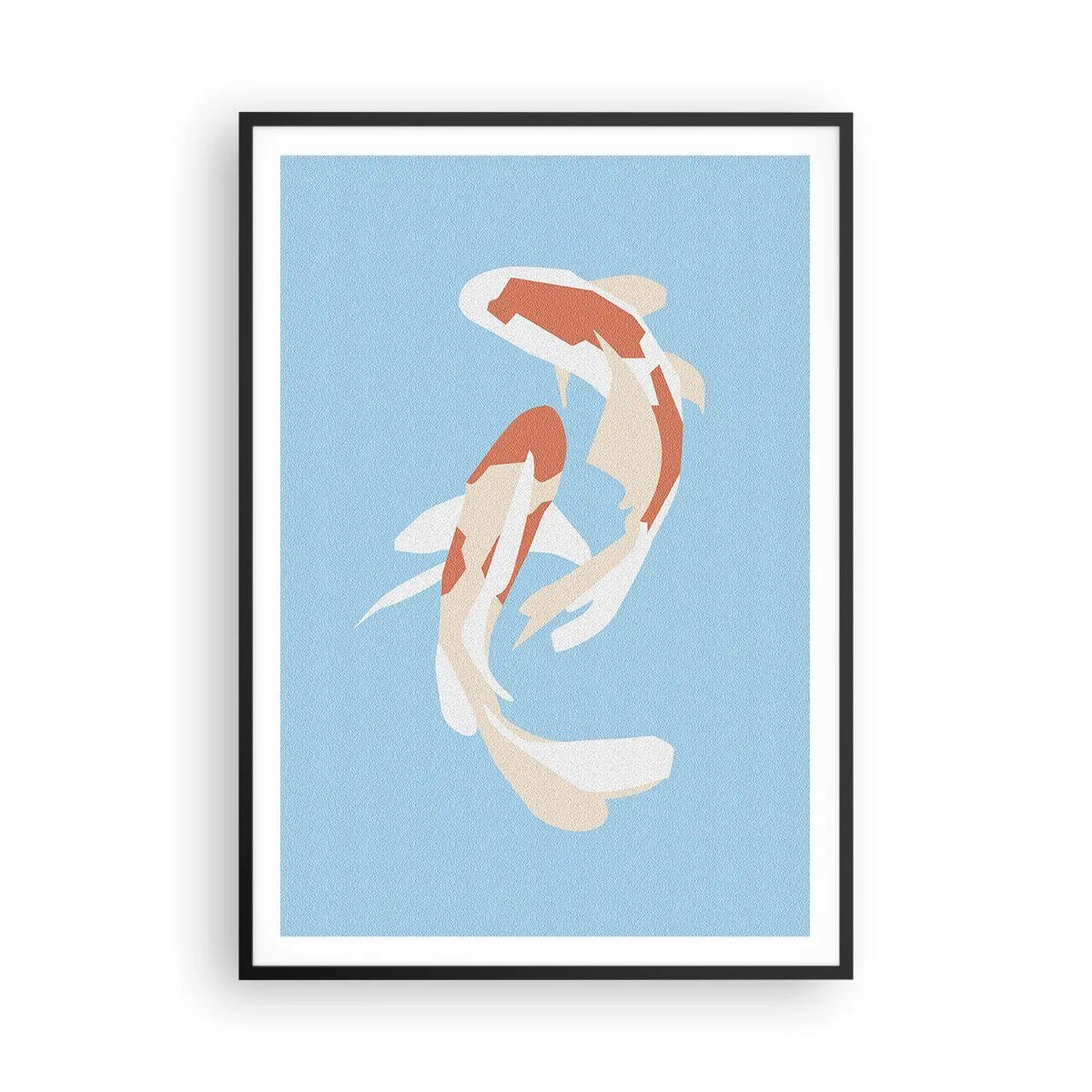 Poster in cornice nera - Nuoto sincronizzato spontaneo - 70x100 cm