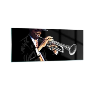 Quadro su vetro - Il fascino della Old School - 100x40 cm