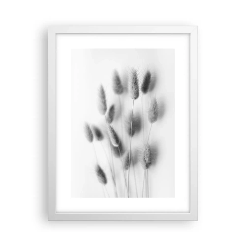 Poster in cornice bianca - Erba soffice - 30x40 cm