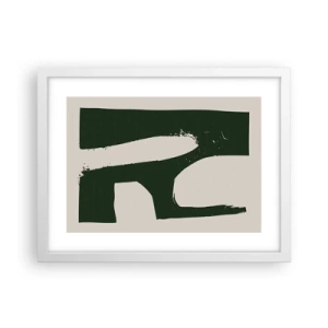 Poster in cornice bianca - Golfi di bianco - 40x30 cm