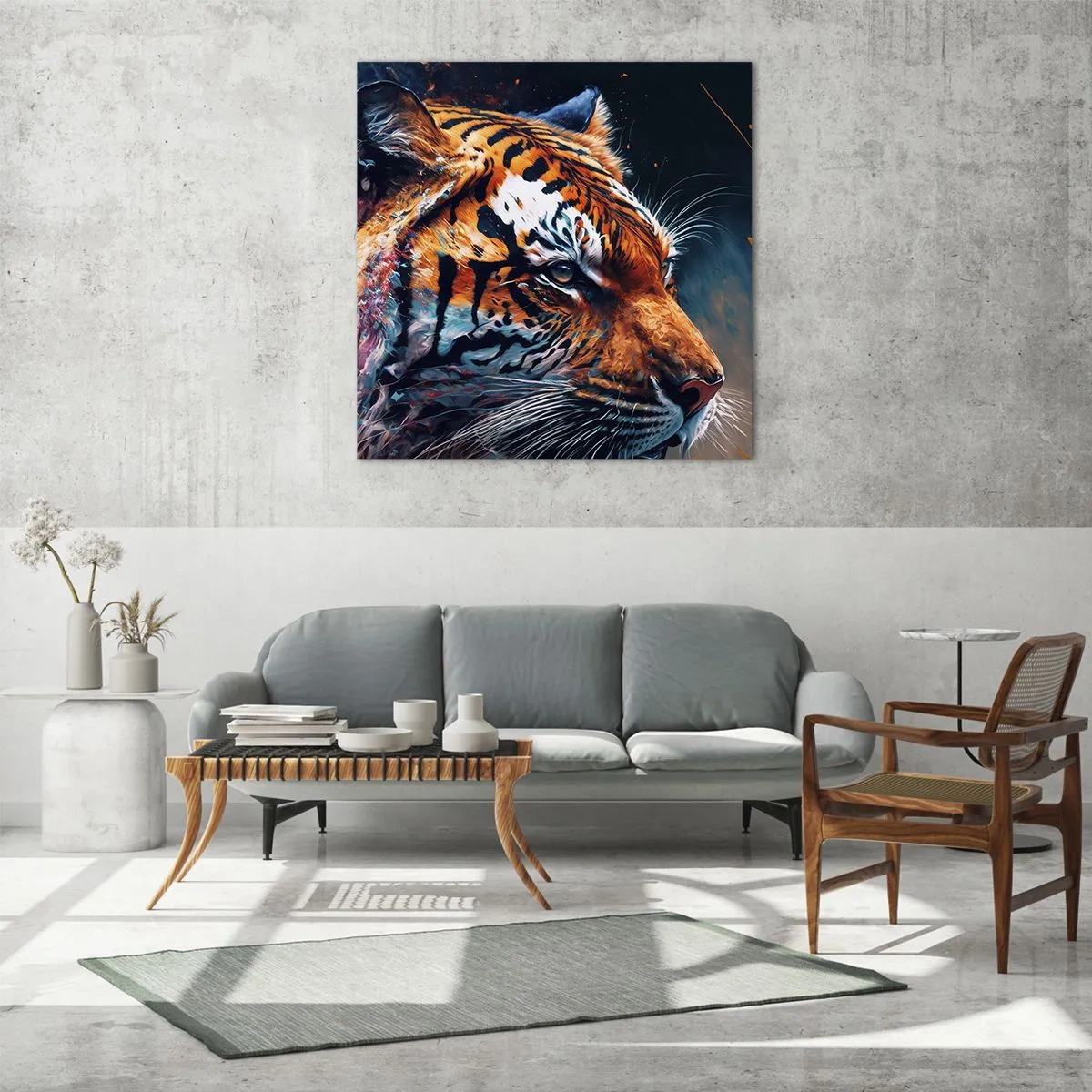 Quadro su vetro - Bellezza selvaggia - 60x60 cm