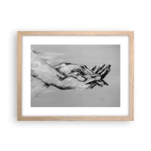 Poster in cornice rovere chiaro - Inizio... - 40x30 cm