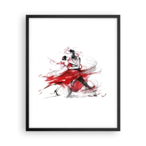 Poster in cornice nera - Tango: il ritmo della passione - 40x50 cm