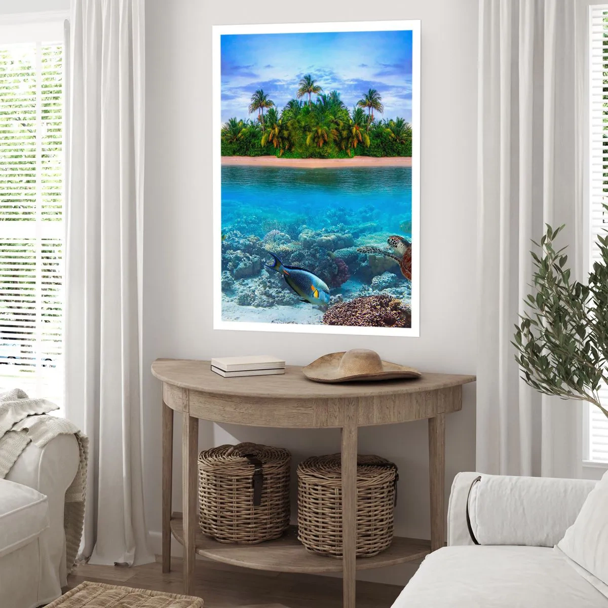 Poster - L'isola del paradiso dà il benvenuto - 61x91 cm