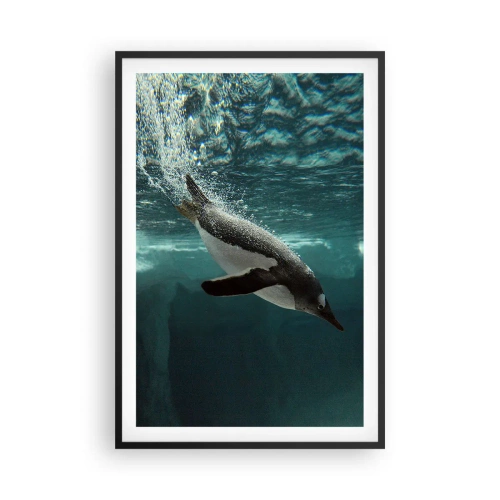 Poster in cornice nera - Benvenuto nel mio mondo - 61x91 cm