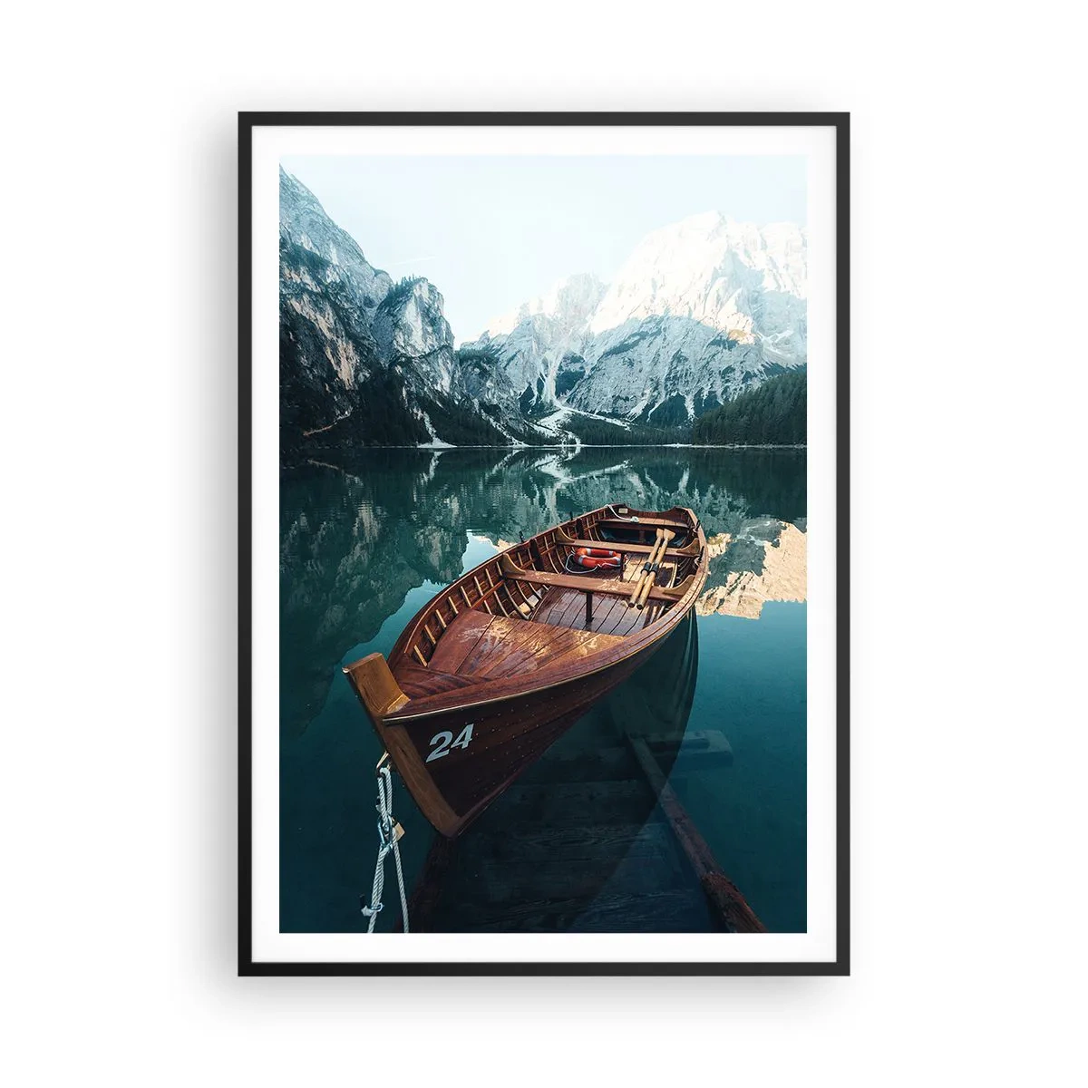 Poster in cornice nera - Come dipinto sul vetro - 70x100 cm