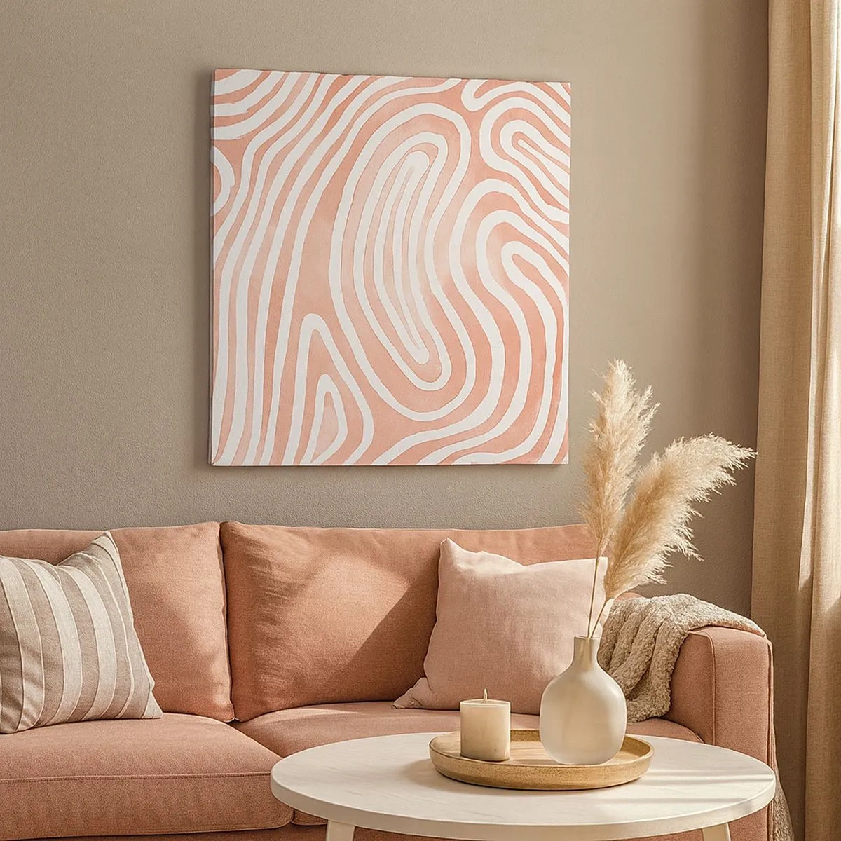 Quadro su tela - Stampe su Tela - Nel labirinto di corallo - 30x30 cm