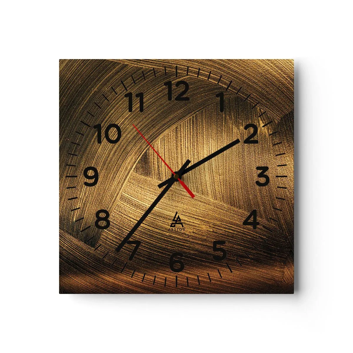 Orologio da parete - Orologio in Vetro - Nel labirinto d'oro - 40x40 cm