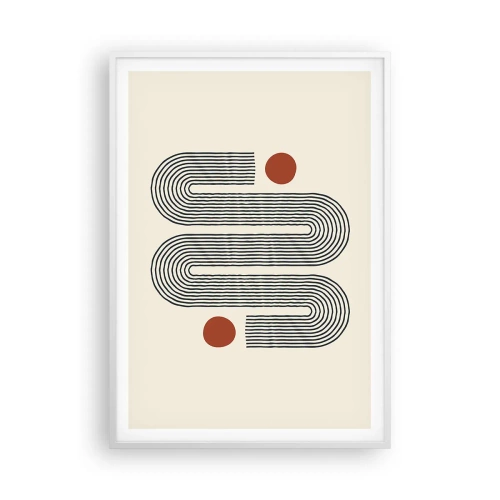 Poster in cornice bianca - Dall'inizio alla fine - 70x100 cm