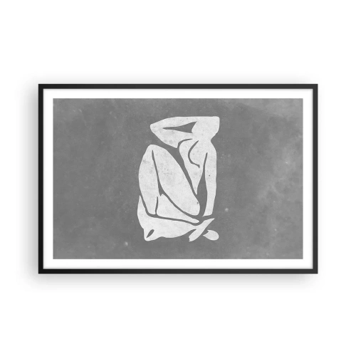 Poster in cornice nera - Pensierosa - 91x61 cm