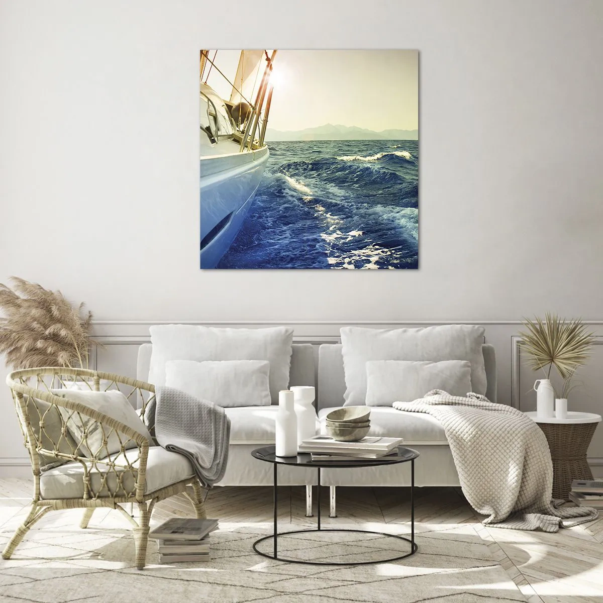 Quadro su vetro - Verso l'avventura - 70x70 cm