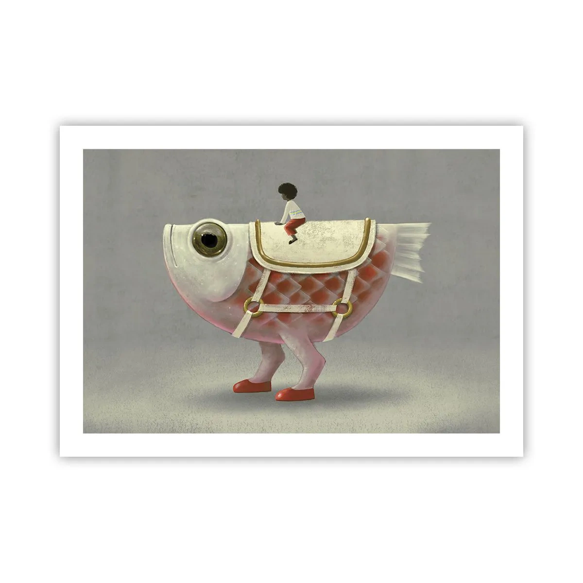 Poster - Il cavaliere del pesce - 70x50 cm