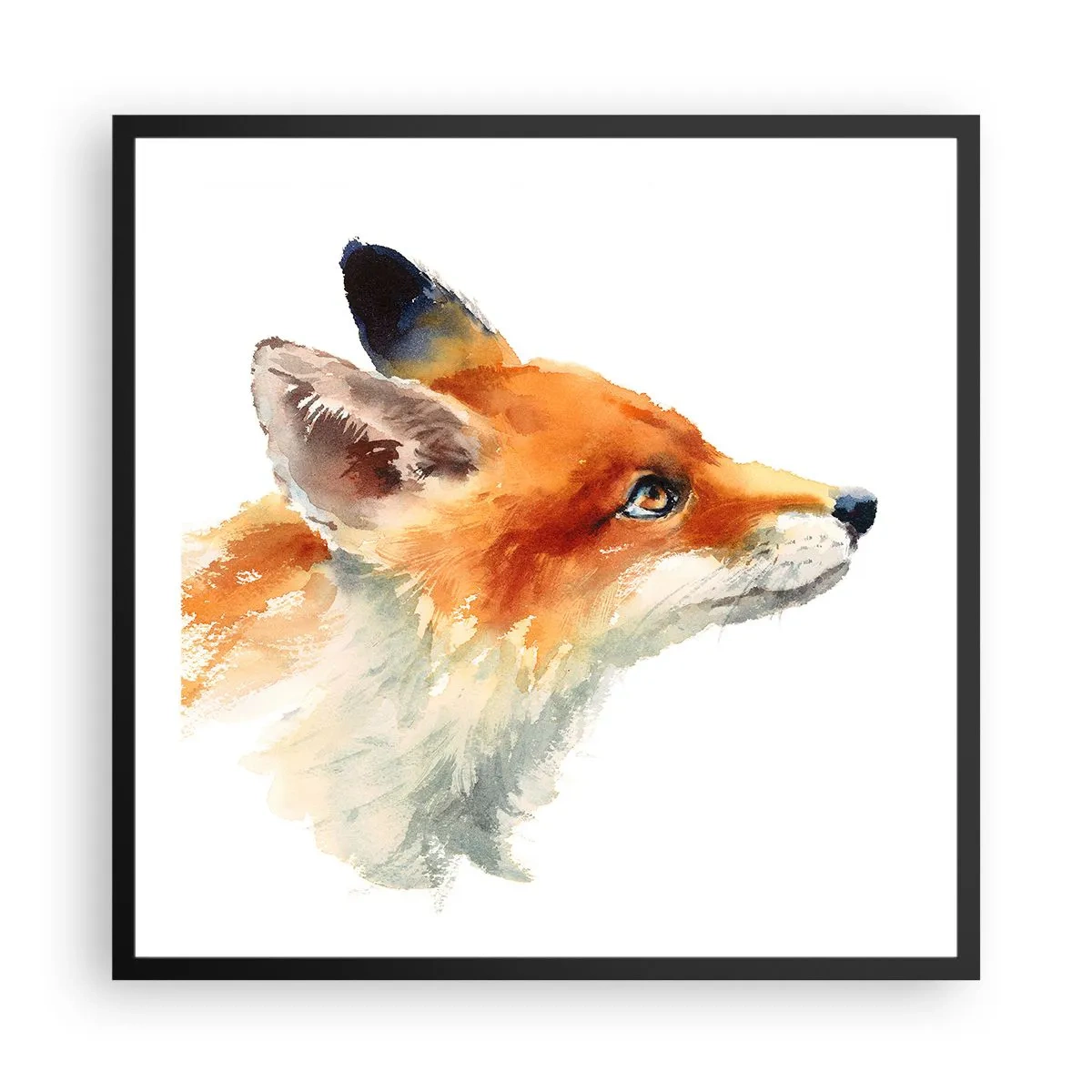 Poster in cornice nera - La prudenza non è mai troppa - 60x60 cm