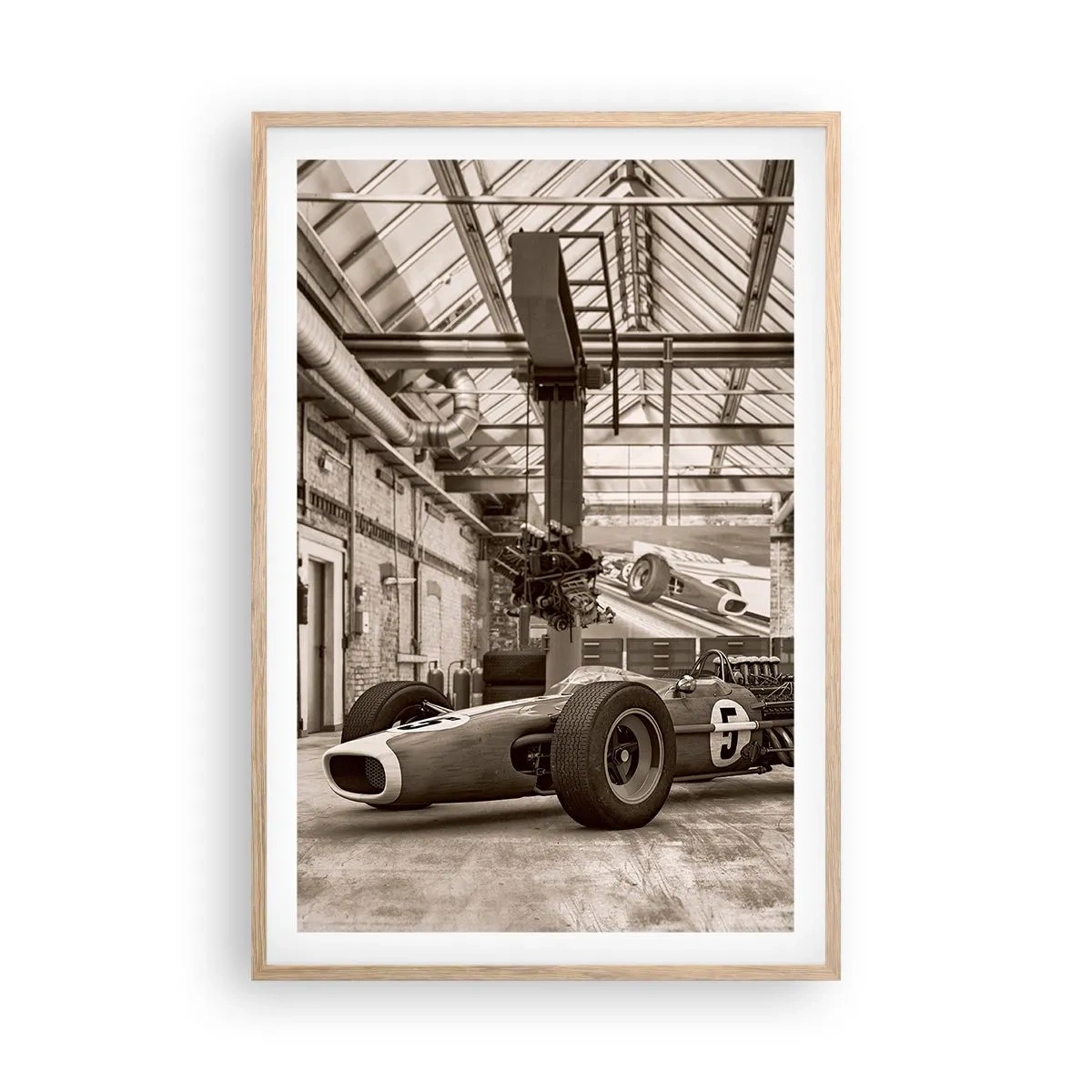 Poster in cornice rovere chiaro - Il riposo del vincitore - 61x91 cm