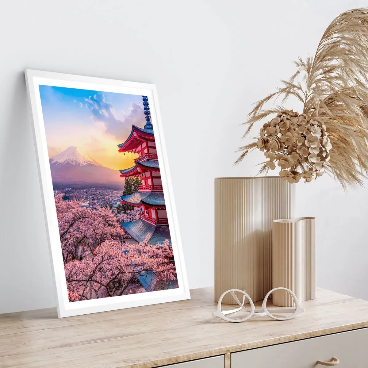 Poster in cornice bianca - L'essenza dell'anima giapponese - 70x100 cm