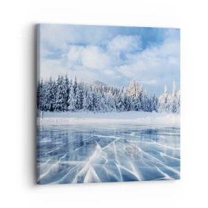 Quadro su tela - Stampe su Tela - Vista lucente e cristallina - 30x30 cm