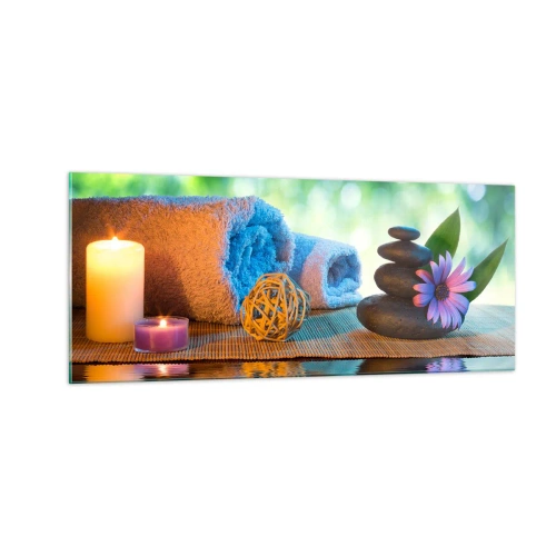 Quadro su vetro - Tempo per il corpo - 100x40 cm