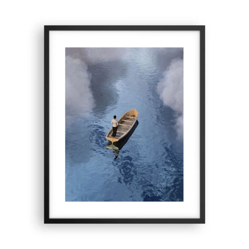 Poster in cornice nera - Vita - viaggio - incertezza  - 40x50 cm