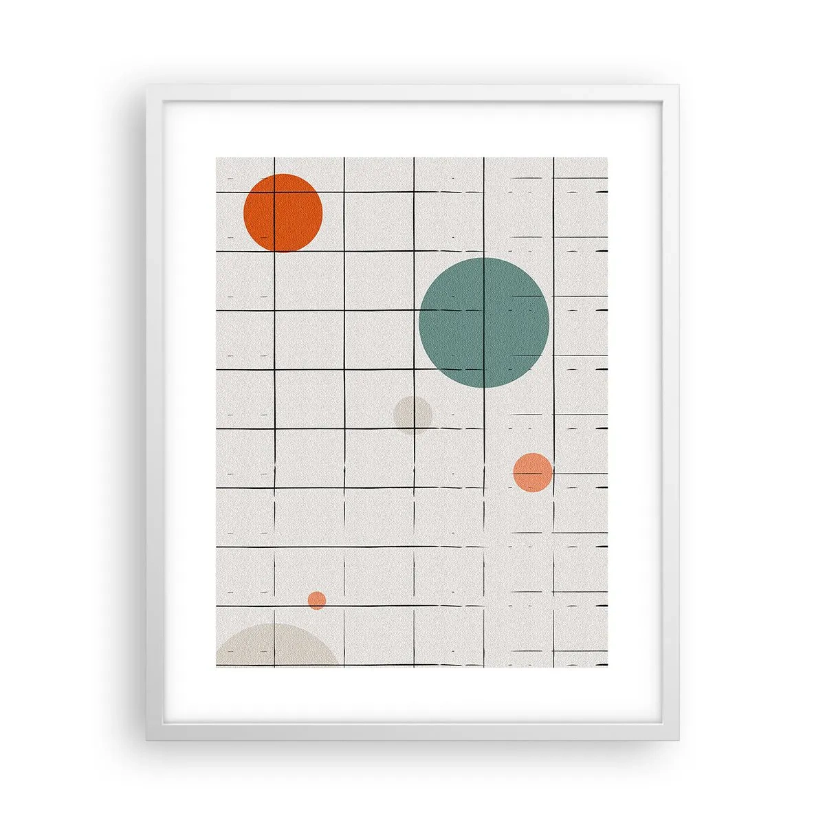 Poster in cornice bianca - Prigionieri. Noi o loro? - 40x50 cm