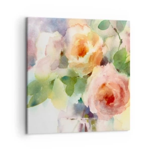 Quadro su tela - Stampe su Tela - Delicati come un acquerello - 60x60 cm
