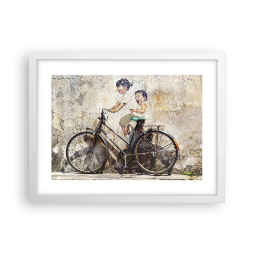 Poster in cornice bianca - Vero o falso? - 40x30 cm