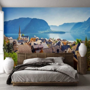 Fotomurali Autoadesivo Deluxe Sticker - Più pittoresco di così non si può - Paesaggio, Città, Austria - 400x280 cm