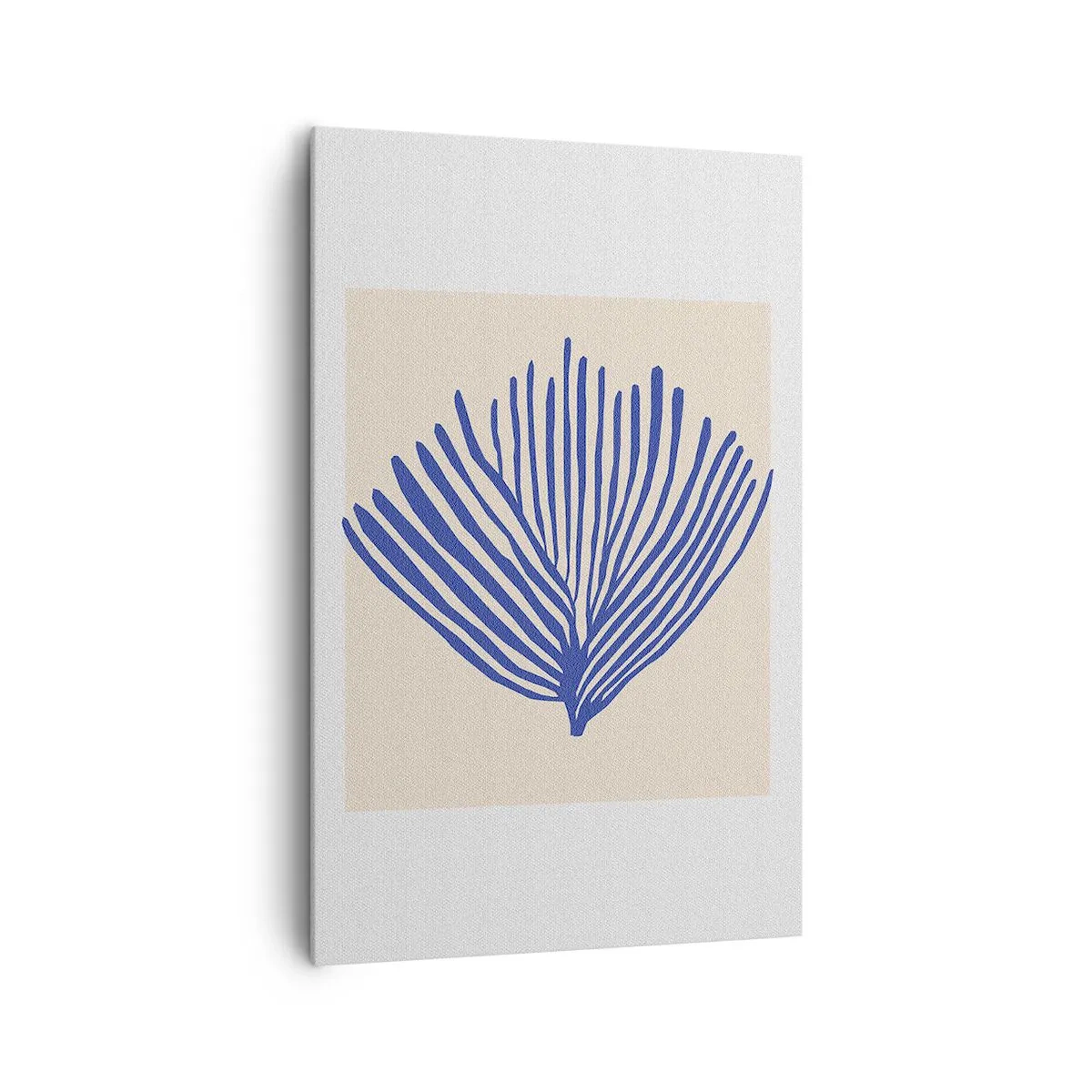 Quadro su tela - Stampe su Tela - Ventaglio blu - 80x120 cm